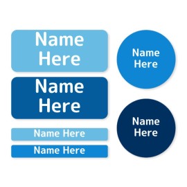 Multi Color Mixed Name Label Pack