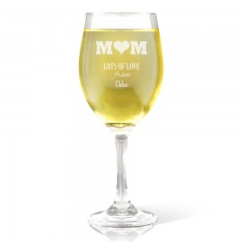 Mum Engraved Wine Glass