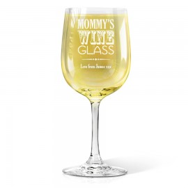 [US-Only] Mommy's Engraved Wine Glass
