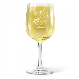 [US-Only] Happy Valentine's Day Engraved Wine Glass